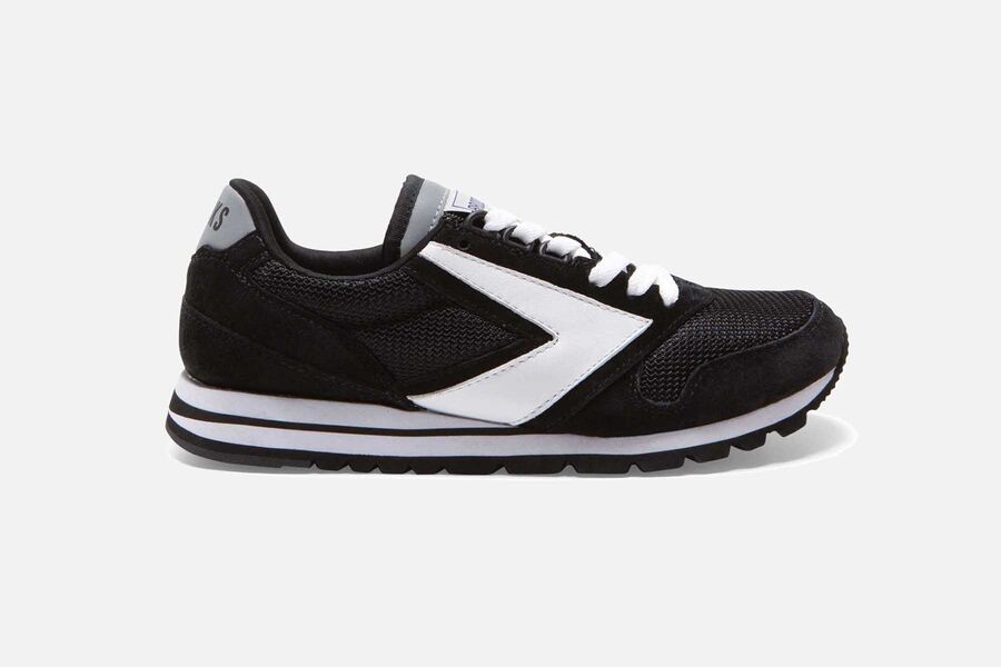 Tenis Corrida Brooks Chariot Masculino Brasil - Pretas/Branco 7203864-TQ